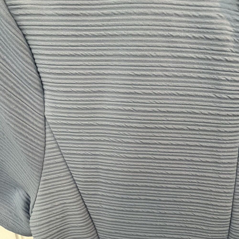 Anthropologie Hutch XXL Blue Lisa Knit Flare Dress Stretch Princess Seams Plus - Picture 5 of 9